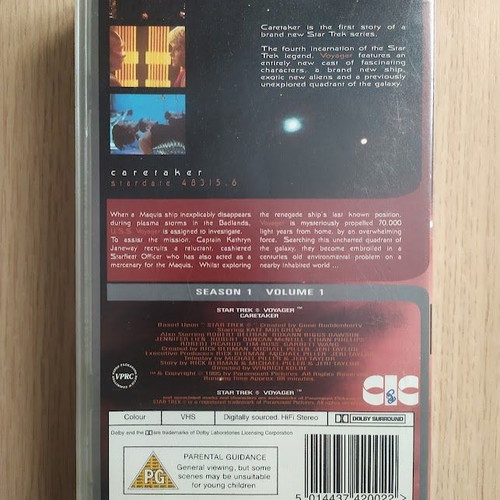 Star Trek Voyager Caretaker Season 1 Volume 1 VHS like new