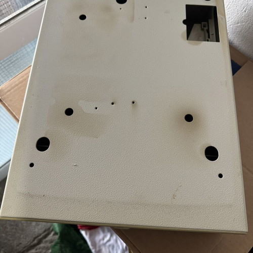 Old cash register drawer, manual bottom opening