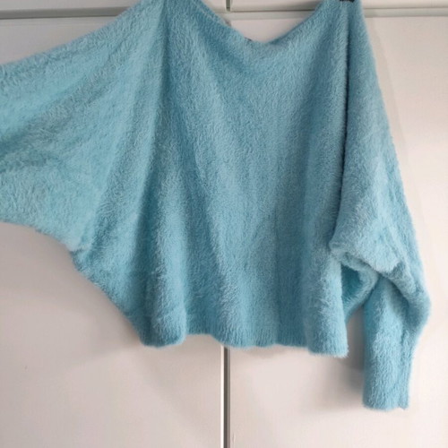 Crop blouse turquoise like new