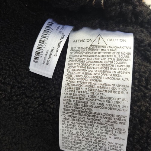 Zara embroidered double face floral shearling vest size S like new