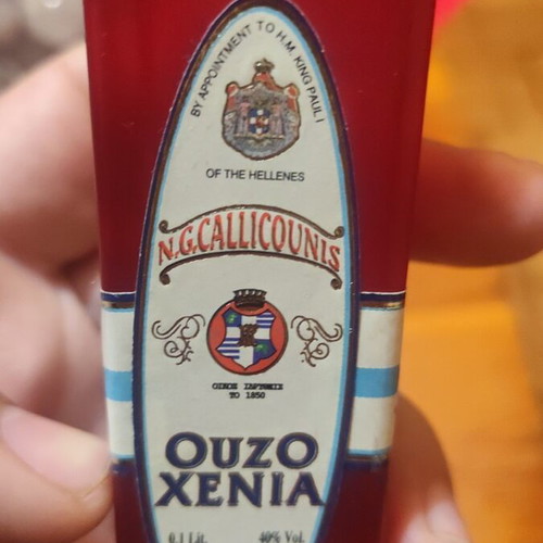 Ouzo Xenia new, sealed bottle from N.G. Kallicounis A.E. Kalamata