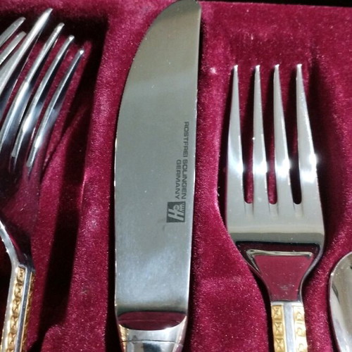 Solingen 18/10 Rostfrei stainless steel cutlery set 71 pieces like new