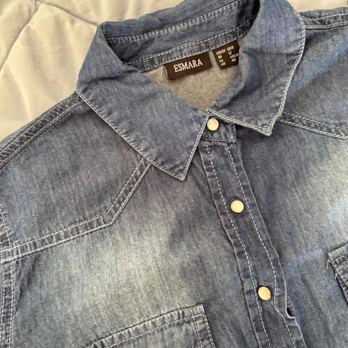 Esmara denim shirts size S like new blue pack of 2