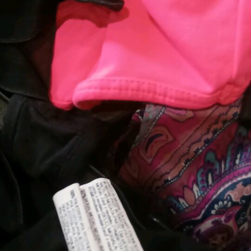 Intimissimi top like new with 3 layers transparency and belt, black, size S