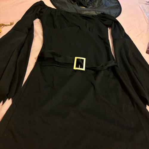 Sexy Witch Costume like new with skull necklace gift