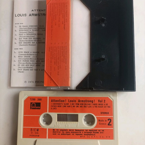 Louis Armstrong Attention! vol2 cassette like new