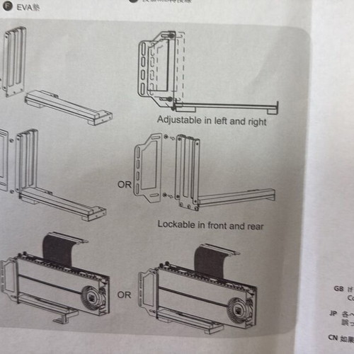 EZDIY-FAB vertical GPU mount kit new with RGB lighting