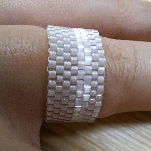 Ring with Premium Miyuki Glass Beads from Japan New
