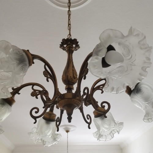 Vintage Brass Chandelier 6-light | Genuine Brass | Custom Order