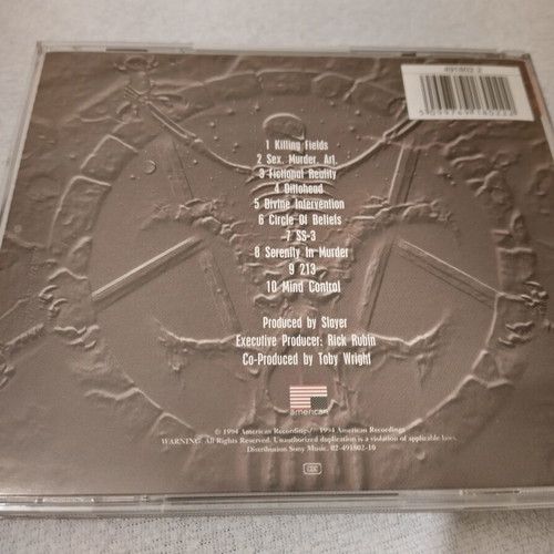 Slayer Divine Intervention CD σαν καινούργιο, metal