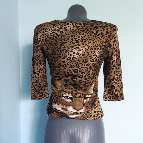 HRC women's blouse leopard print, like new, sizes M to XL