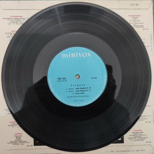 Tzigane Minivox MV 208 vinyl LP used, classical music