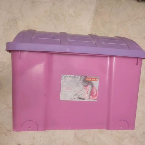 Plastic Toy Storage Box used, 50x35x30 cm, Plast Team without wheels