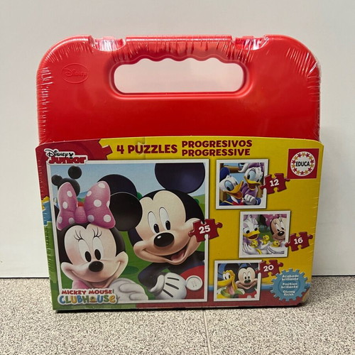 Disney Junior 4 puzzles in 1 Mickey Mouse Clubhouse new
