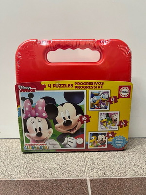 Disney Junior 4 puzzles in 1 Mickey Mouse Clubhouse new