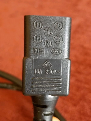 Computer power cable used, 2 m