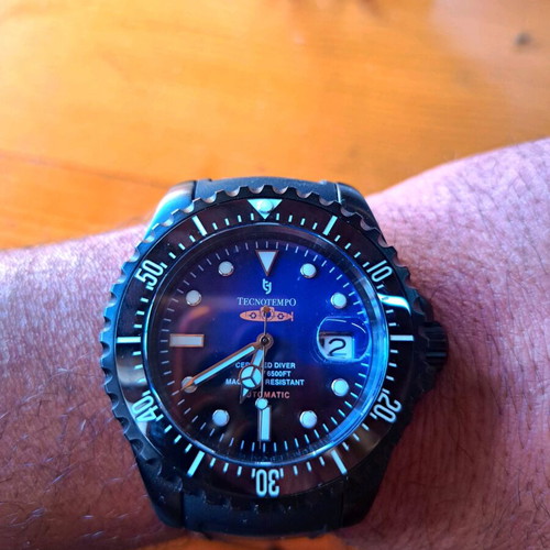 Tecnotempo Automatic Diver 2000M 6500FT Submarine Limited Edition like new