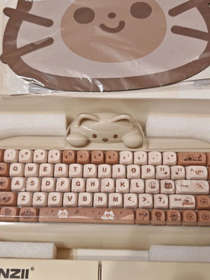 Yunzii C68 Wireless Mechanical Keyboard Cat Design RGB New