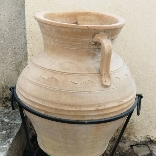Πήλινο Πυθάρι Κριτικό χειροποίητο σε άριστη κατάσταση με βάση