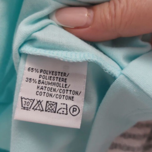 Turquoise women's blouse size XXL like new, cotton