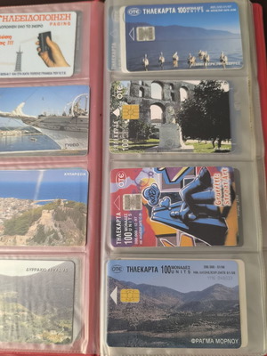 Vintage OTE phone card collection 1990s in album