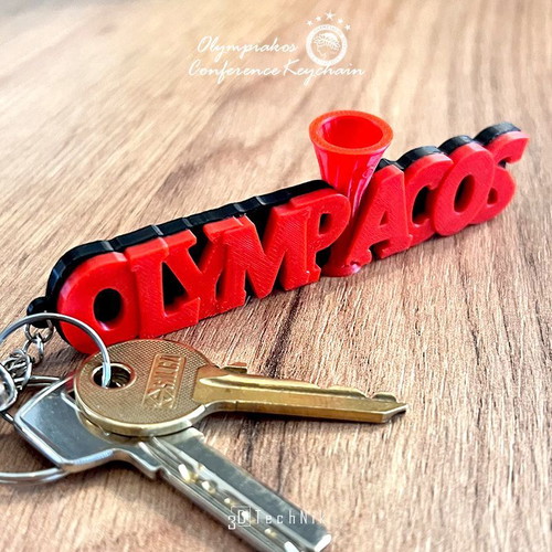 Olympiacos Conference Cup 3D keychain new, handmade