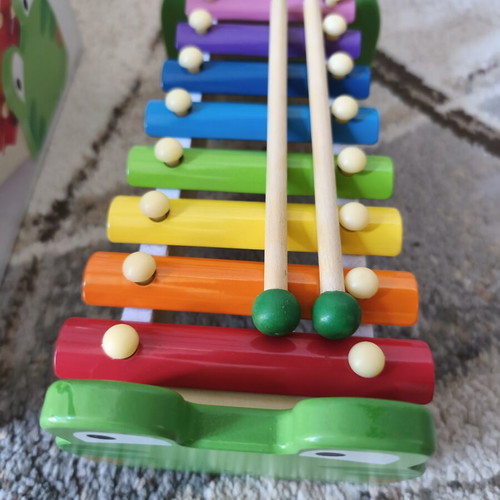 Top Bright wooden frog xylophone used