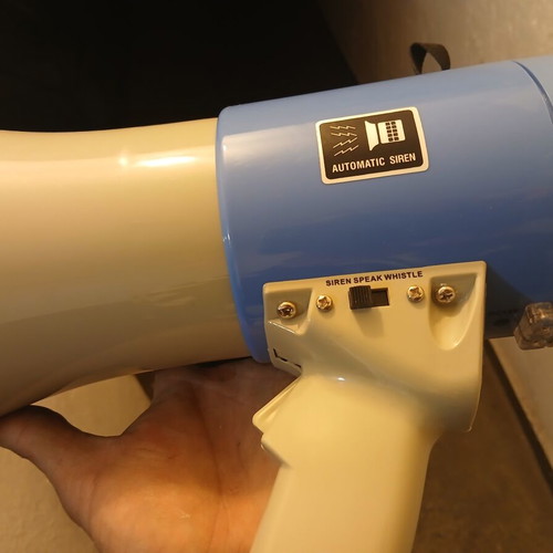 Professional grade megaphone brand new with microphone and shoulder strap