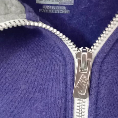 Nike hoodie-jacket small like new, purple and gray