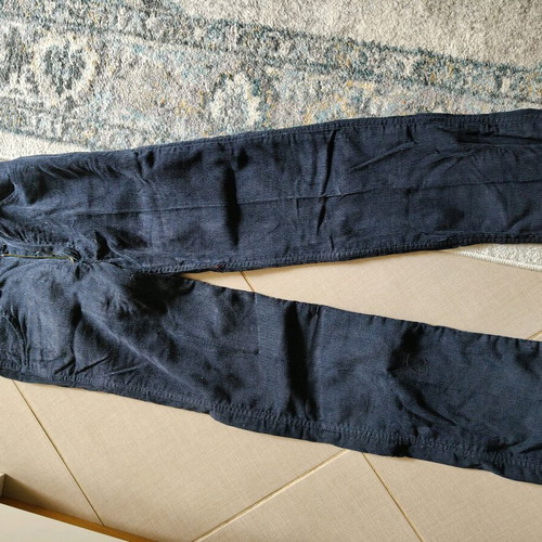 Blue corduroy pants like new, no elasticity, size XS