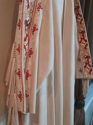 Καφτάνι κιμονό τουνίκ oversized boho western αλκαντάρα μπεζ καινούργιο