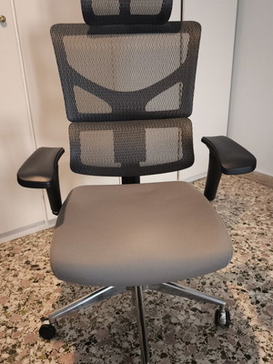 @Work Καρέκλα γραφείου Lumbar γκρι σαν καινούργιο