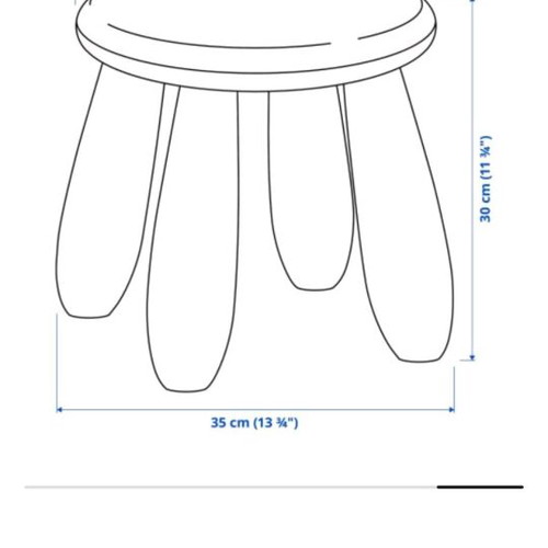 Children's table with two stools like new