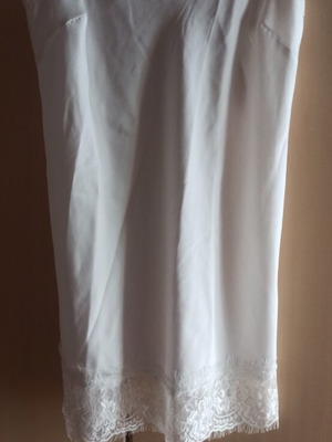 Women's blouse with lace like new, white, size M
