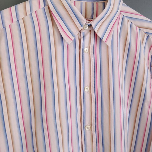Men's L Upgrade shirt like new, beige multicolor