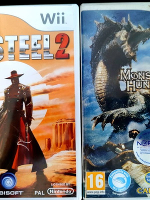 Nintendo Wii game pack used, Redsteel 2 and Monster Hunter 3