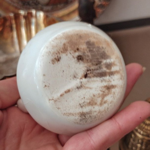 Ceramic amphora vase used with crackle finish, vintage
