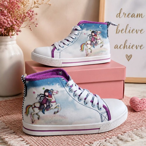 Santoro London Gorjuss High Sneakers Size 36 New