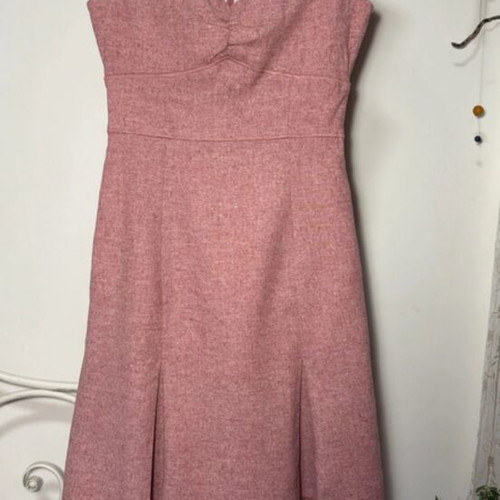 Club Monaco pink dress used, size S/XS, wool and silk blend