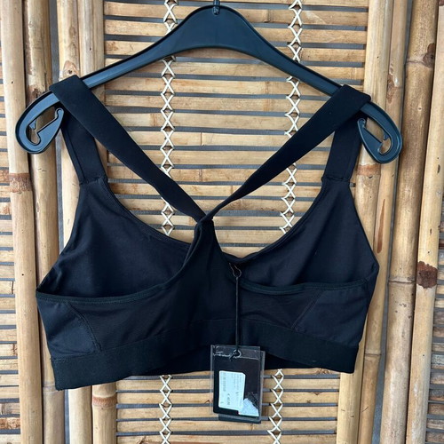 My Brand Black Fighter Sports Bra Size L New