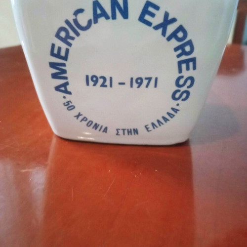 American Express vintage commemorative ceramic ashtray 1921-1971