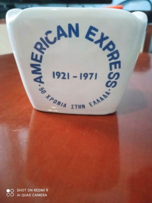 American Express vintage commemorative ceramic ashtray 1921-1971