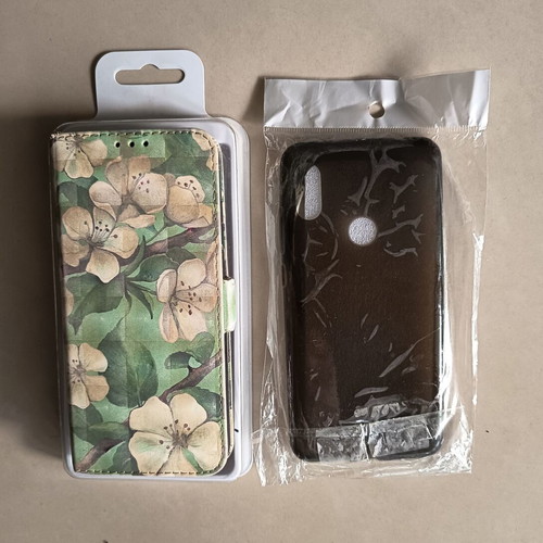 Book-style case and silicone case for Xiaomi Redmi Note 6 Pro new