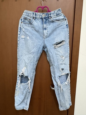 Pull & Bear jeans used with rips, size S 36 8, blue