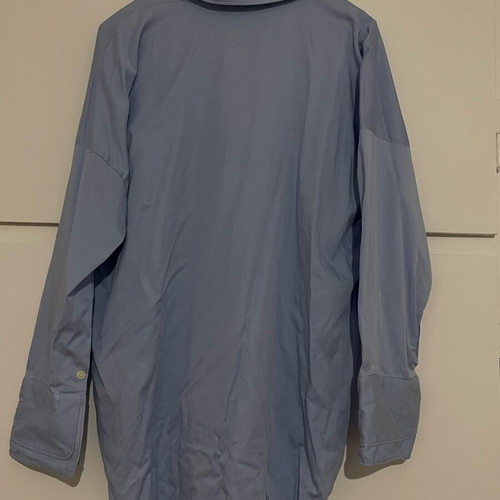 Zara baby blue oversized shirt new, soft cotton fabric