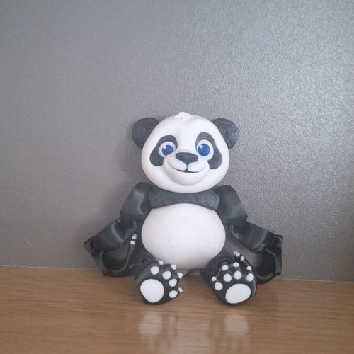 Plastic Panda new 3D printed decorative figure