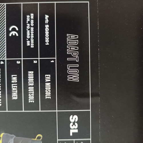Solid Gear Adapt Low work shoes new, black and yellow
