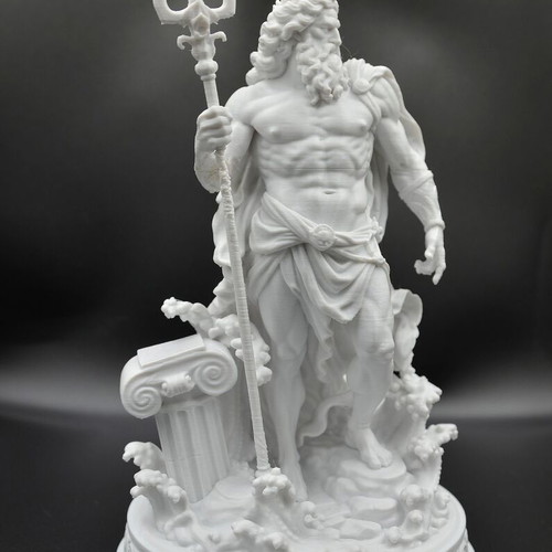 Poseidon 3D printed statue new, premium PLA