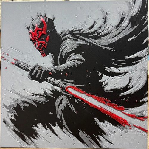 Darth Maul Star Wars 3D embossed image new