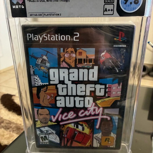 GTA Vice City PlayStation 2 New, sealed and graded 9.8